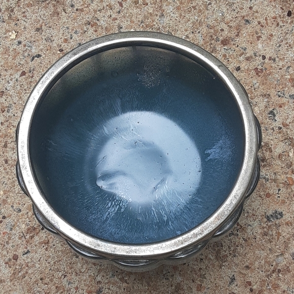 🦋🏵️🦋Hand Painted Antique Glass Candy Dish - Picture 3 of 7